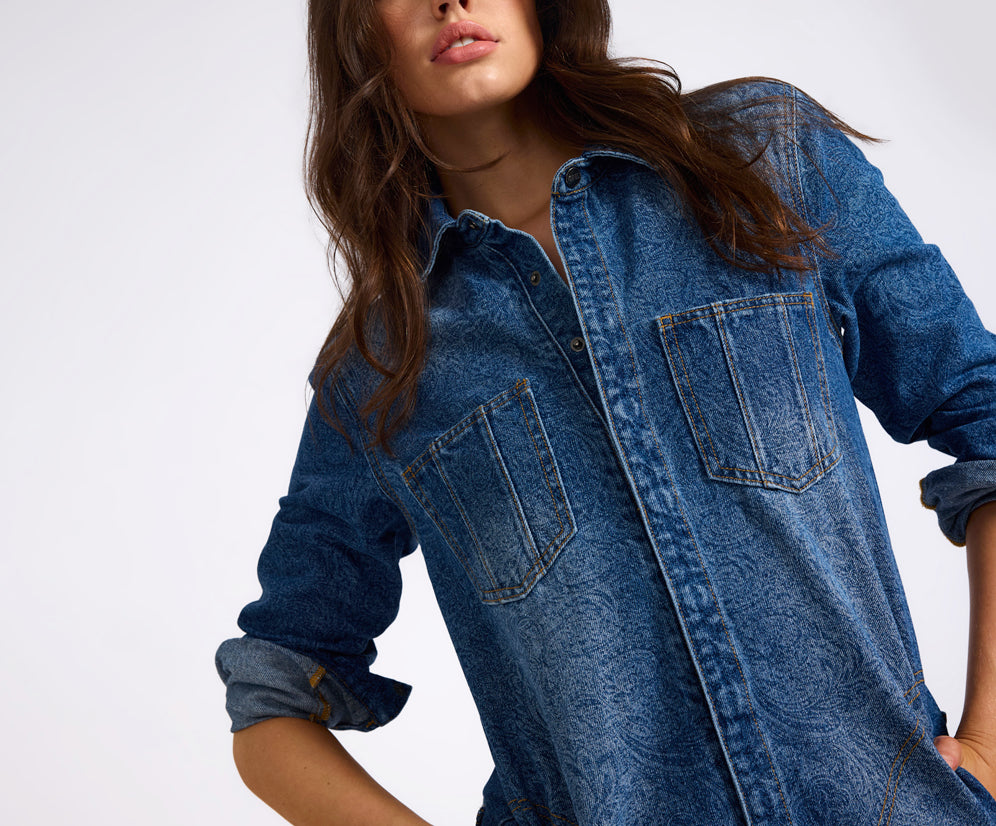 Prophecy Jumpsuit - Blue Paisley