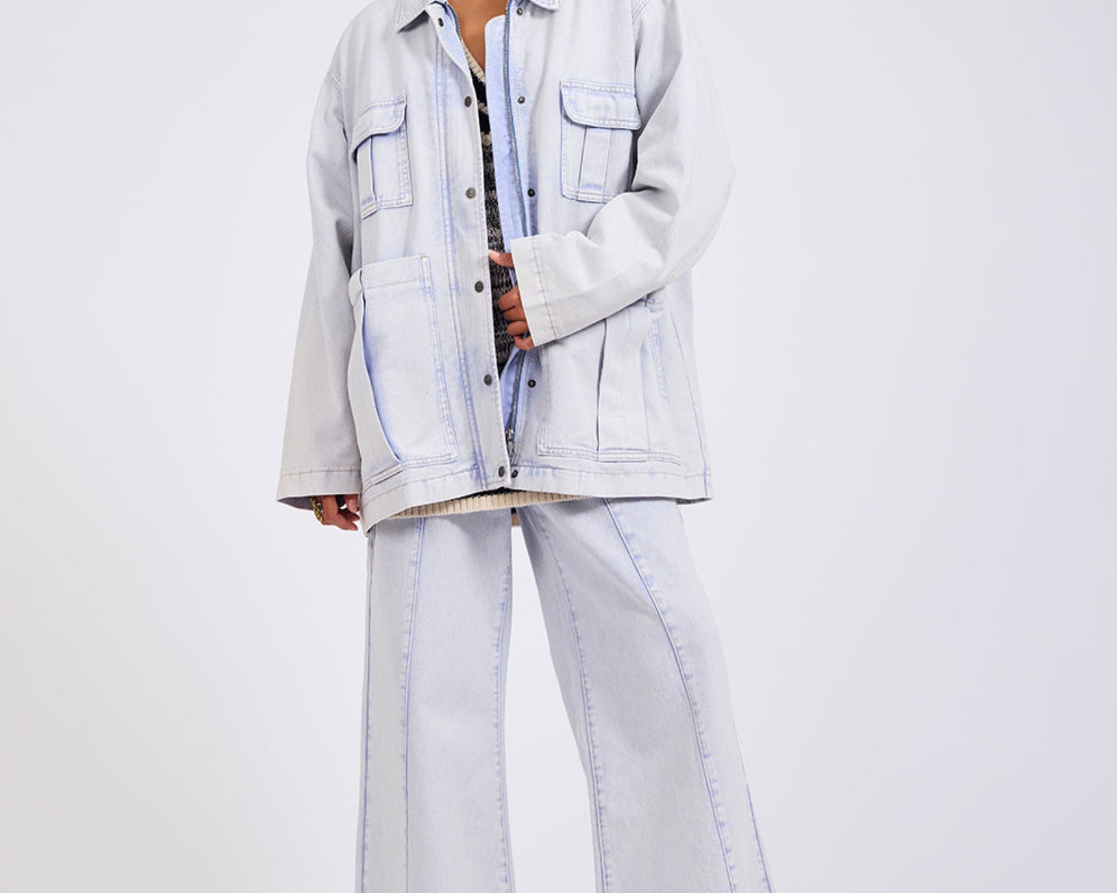 Hayden High Waist Wide Leg Trouser Denim Jeans