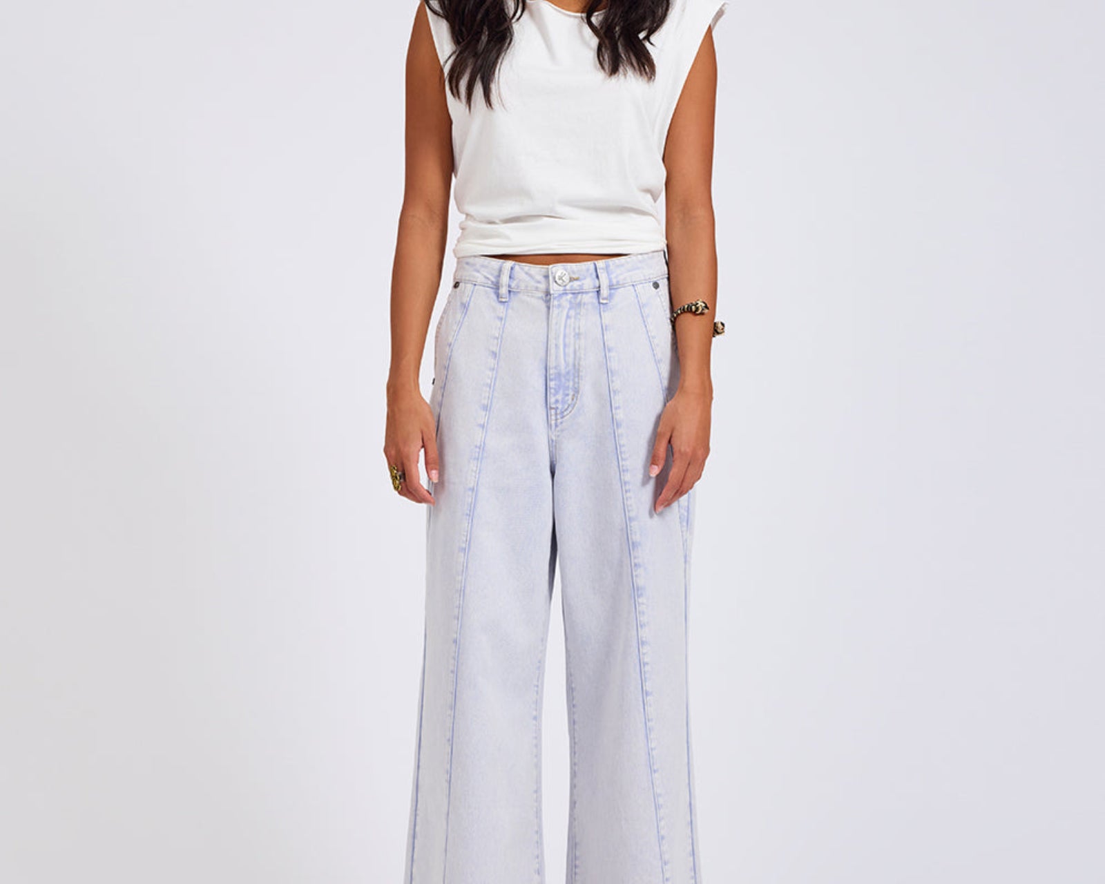 Hayden High Waist Wide Leg Trouser Denim Jeans