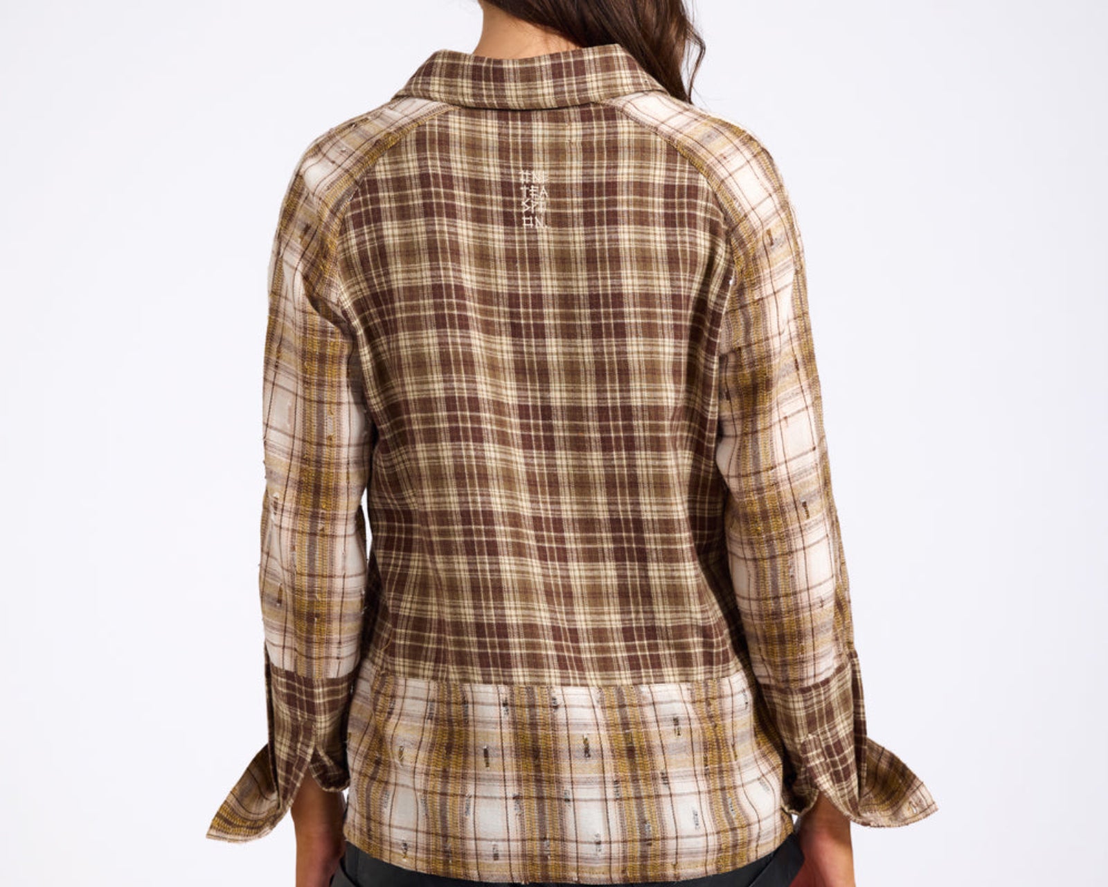 Rodeo Rust Patchwork Flannel Shirt - Brown
