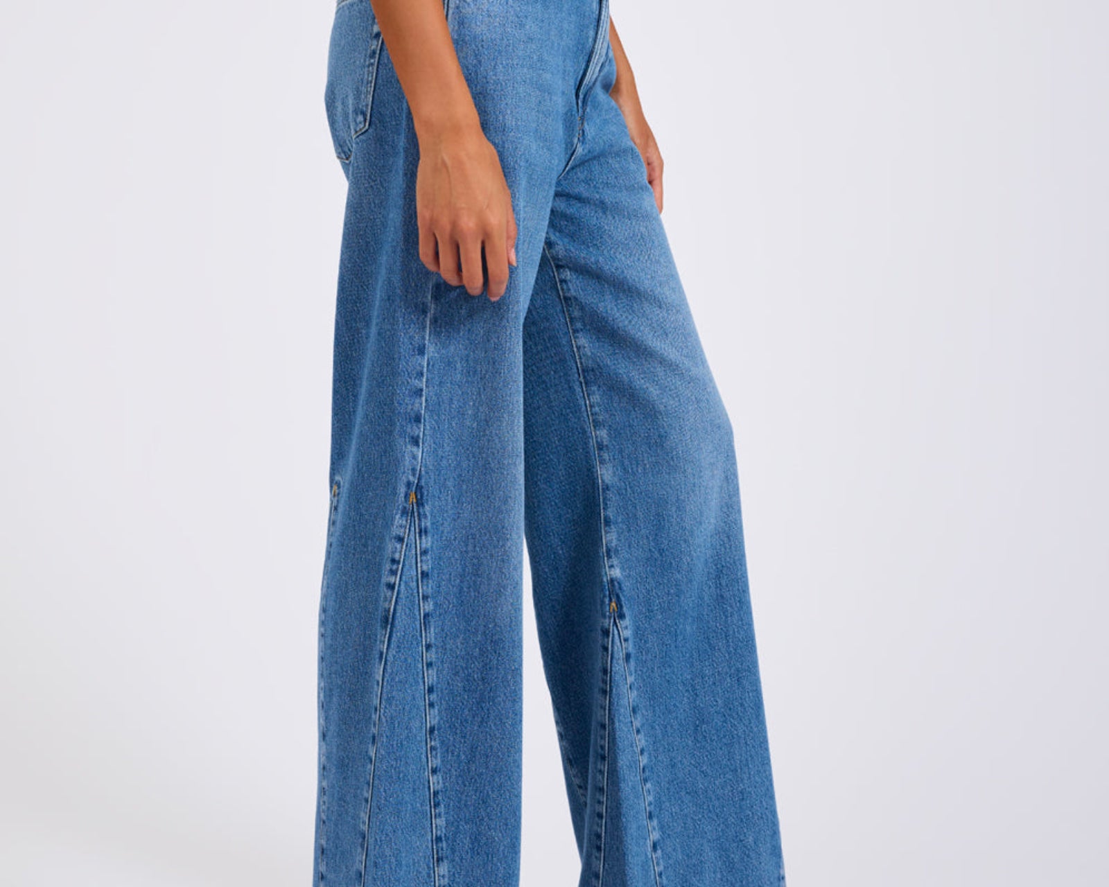 Cruisers Mid Waist Bootcut Flare Denim Jeans - Bright Blue