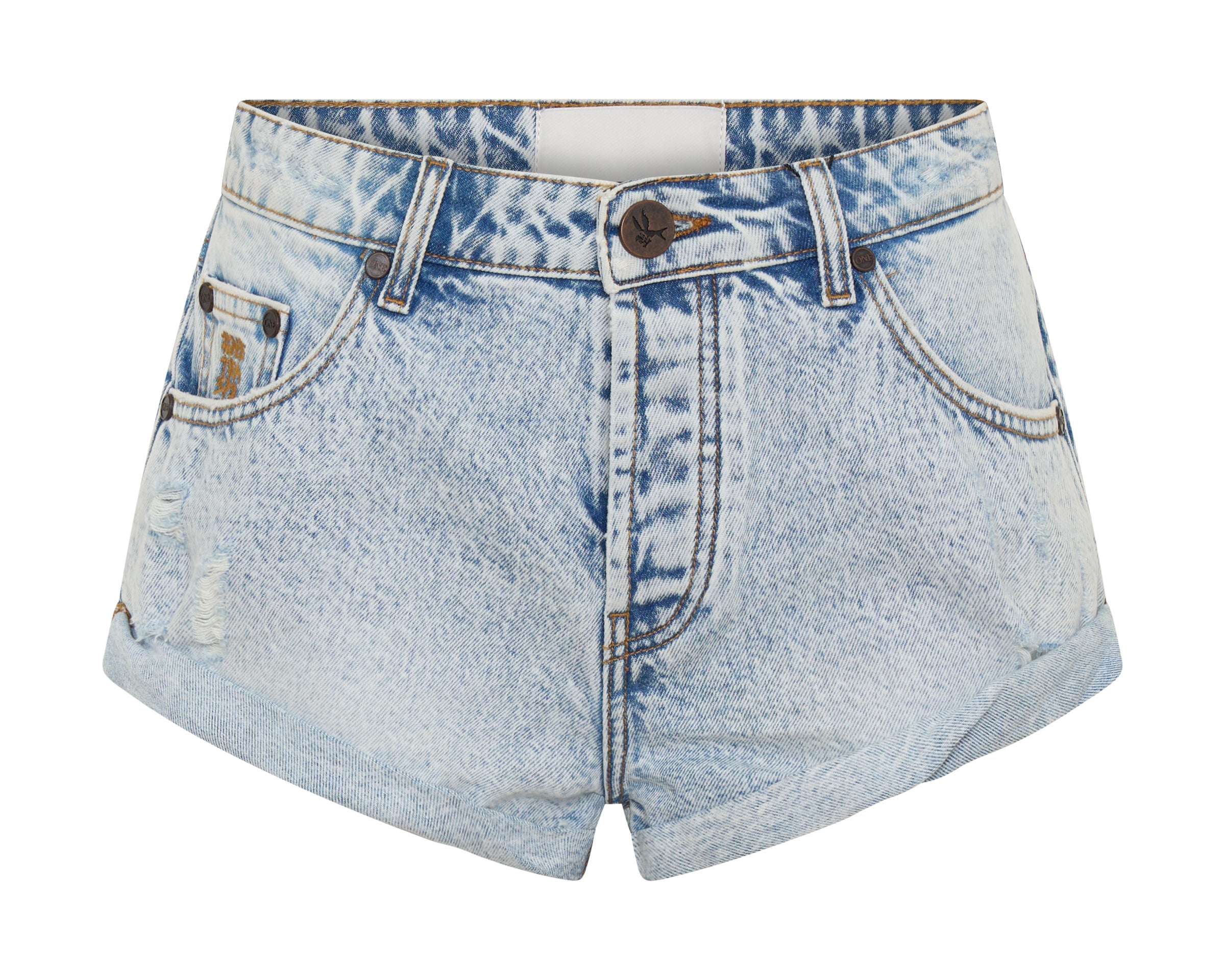 Bandits Low Waist Denim Shorts - Whisper Blue