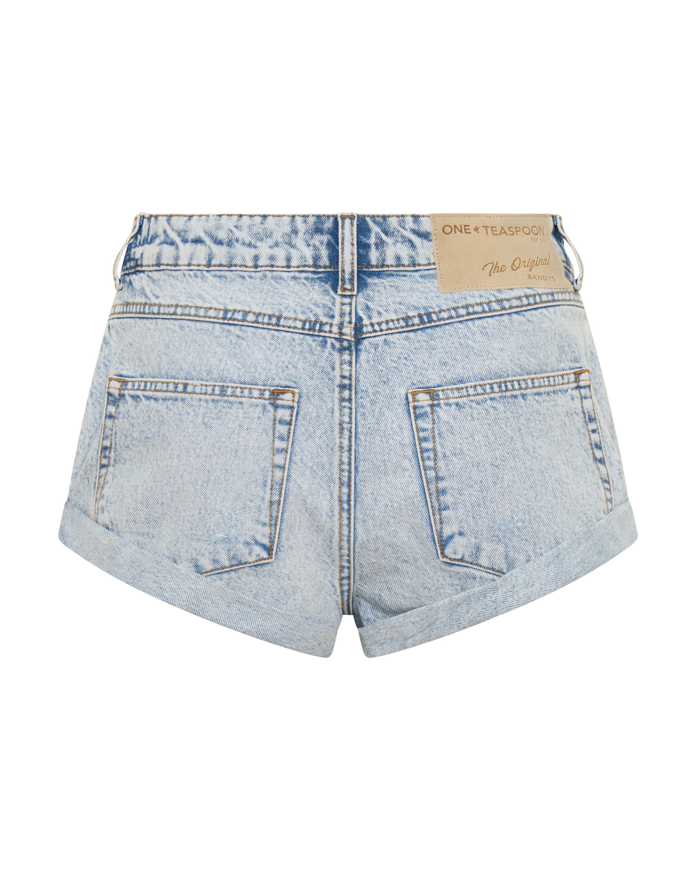 Bandits Low Waist Denim Shorts - Whisper Blue | One Teaspoon USA