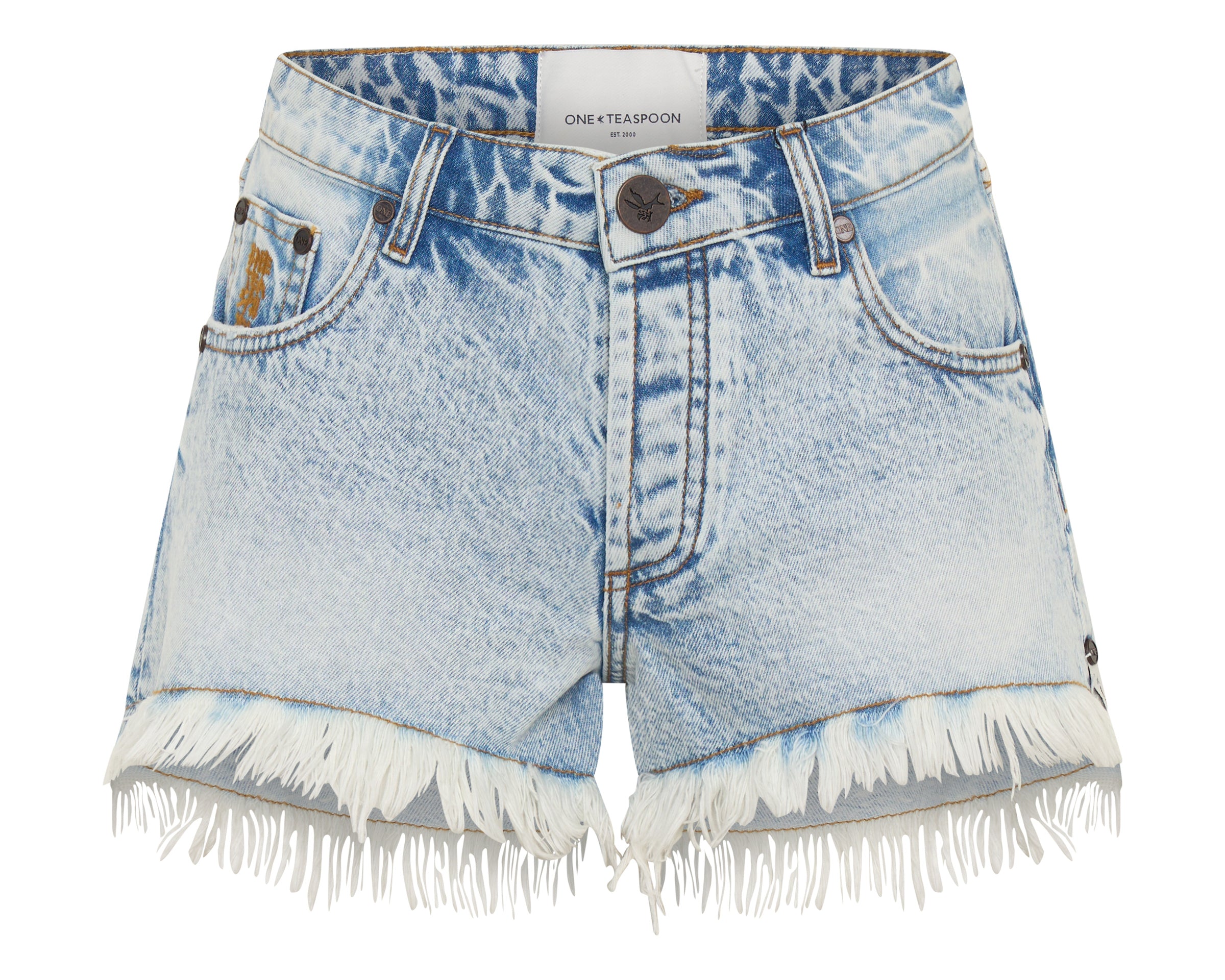 Bonitas Low Waist Denim Shorts - Whisper Blue