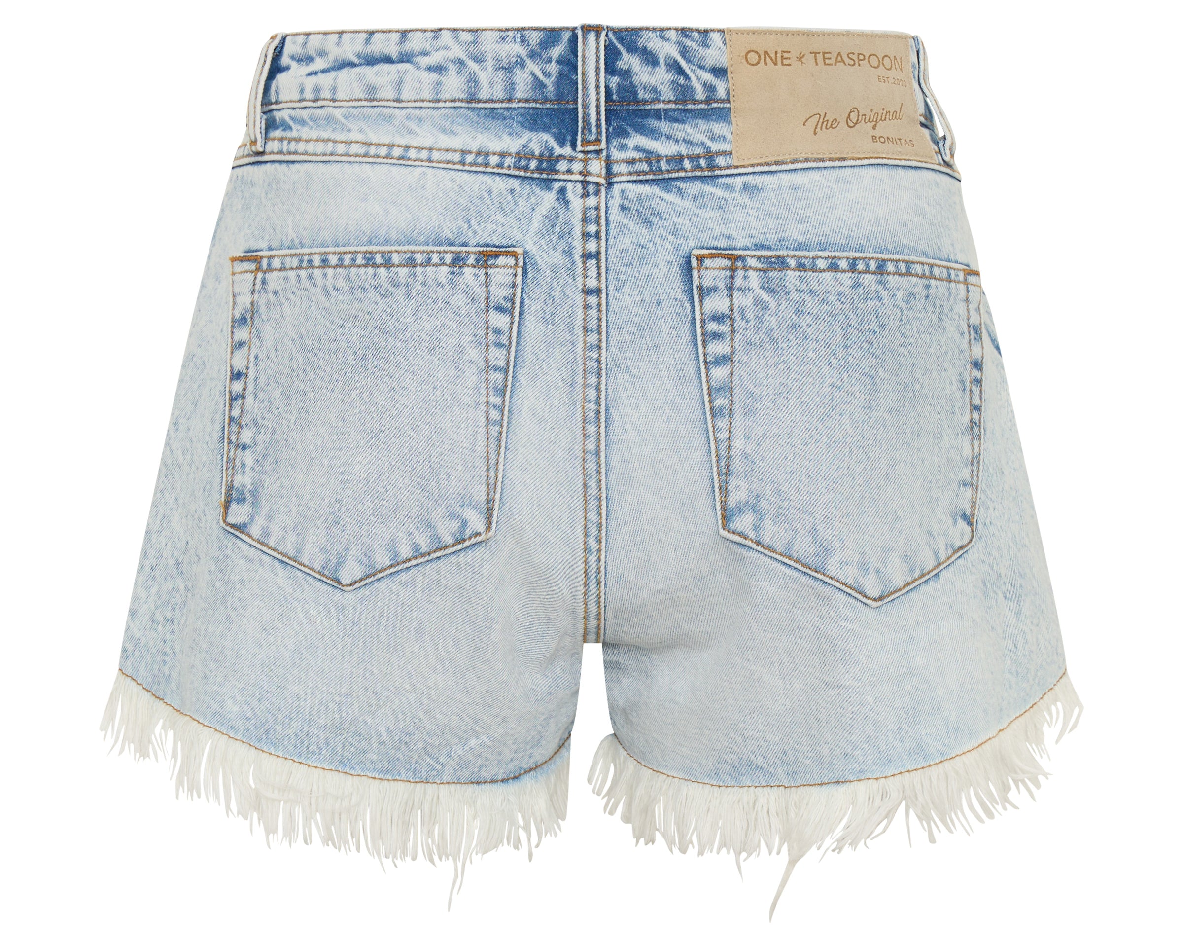 Bonitas Low Waist Denim Shorts - Whisper Blue