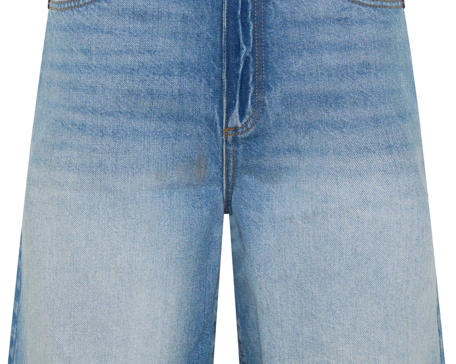 Rambler Mid Waist Wide Leg Boyfriend Denim Shorts - Endless Summer Blue
