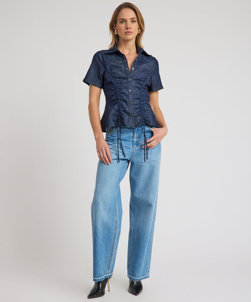 Baxters Mid Waist Wide Leg Denim Jeans - Endless Summer Blue