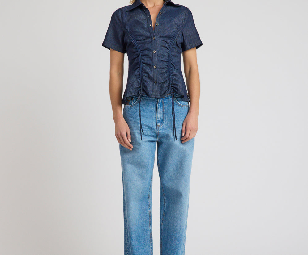 Baxters Mid Waist Wide Leg Denim Jeans - Endless Summer Blue