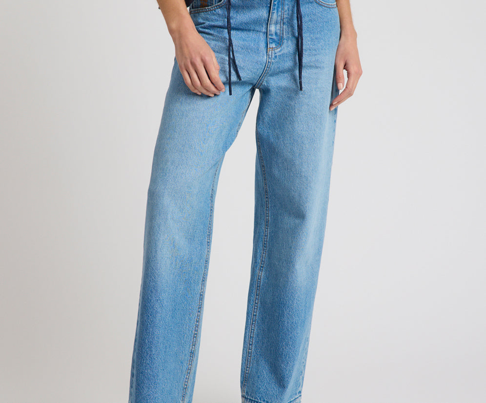 Baxters Mid Waist Wide Leg Denim Jeans - Endless Summer Blue