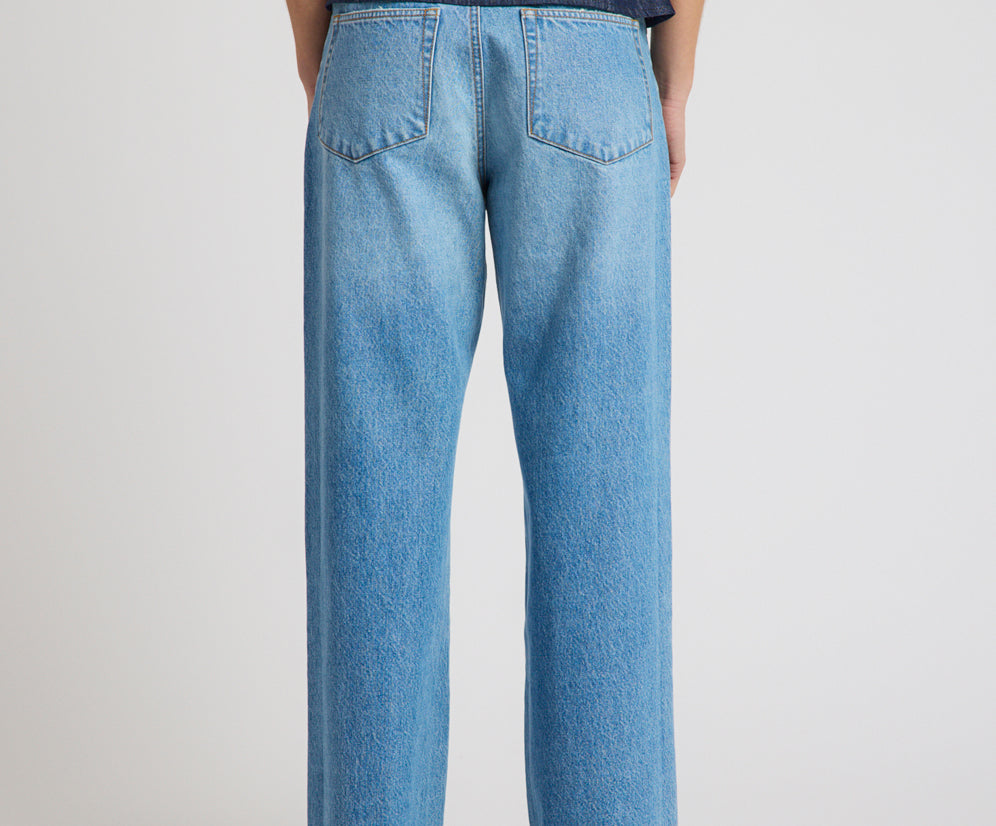 Baxters Mid Waist Wide Leg Denim Jeans - Endless Summer Blue