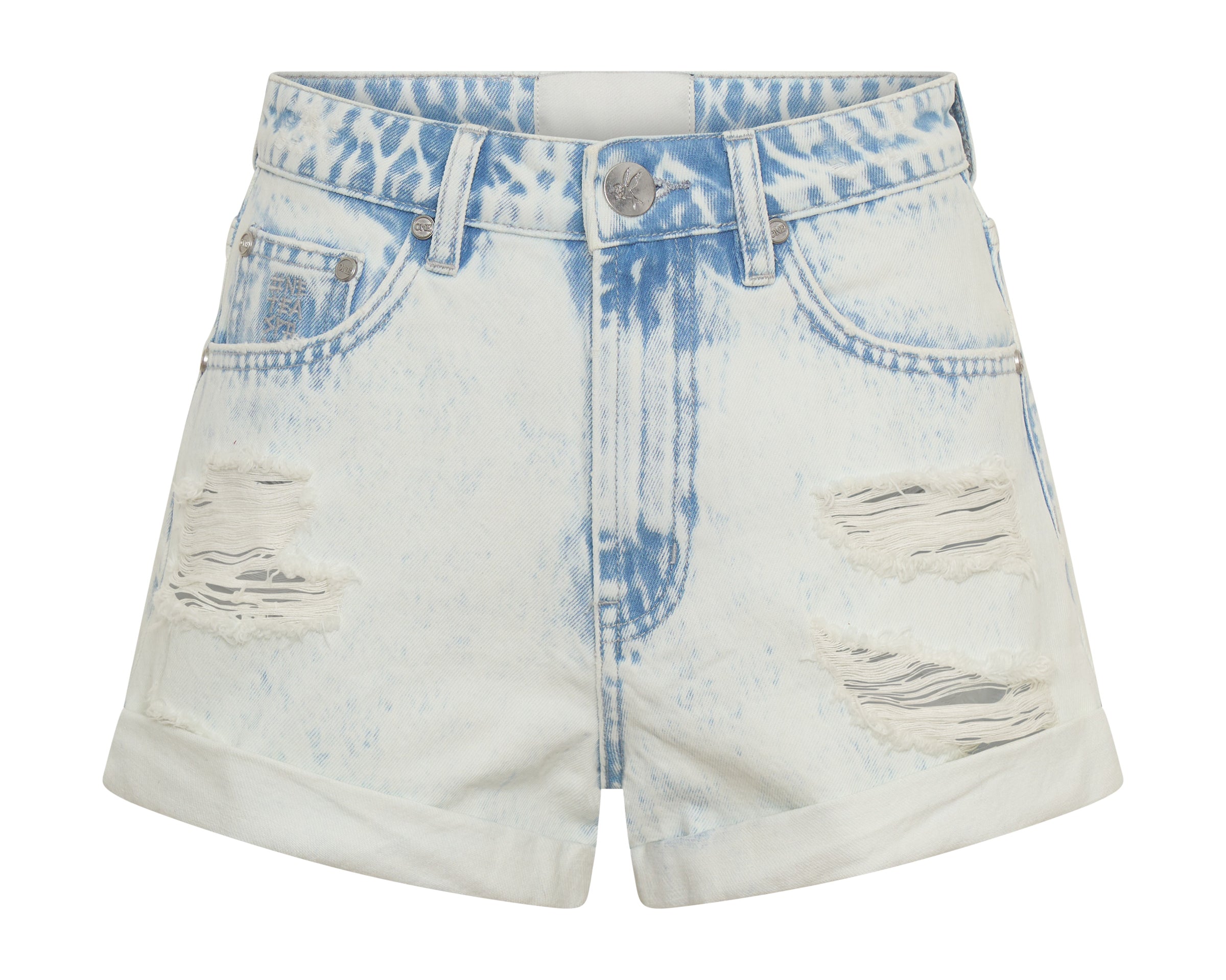 Bandits High Waist Denim Shorts - Beach Blue
