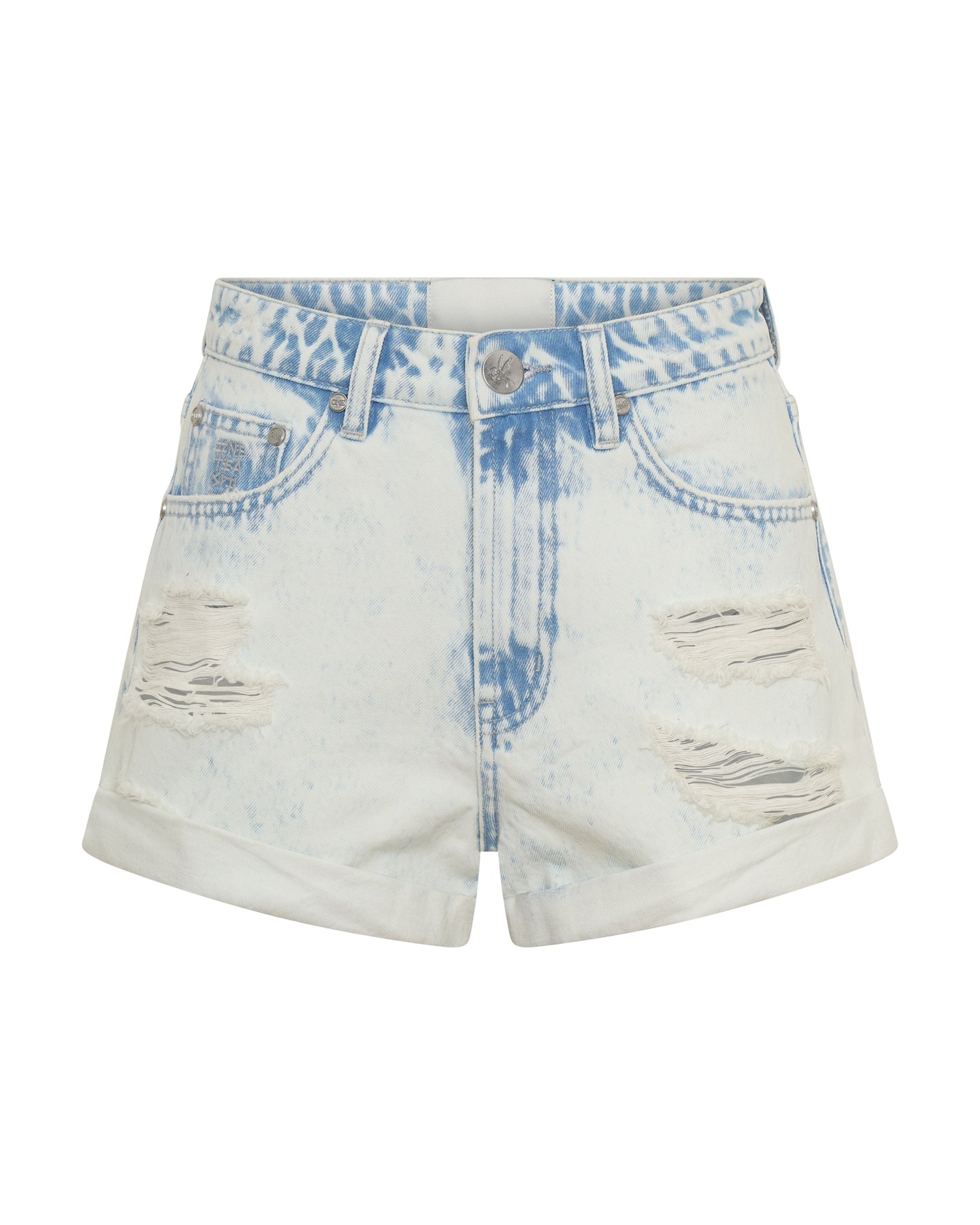 Bandits High Waist Denim Shorts - Beach Blue