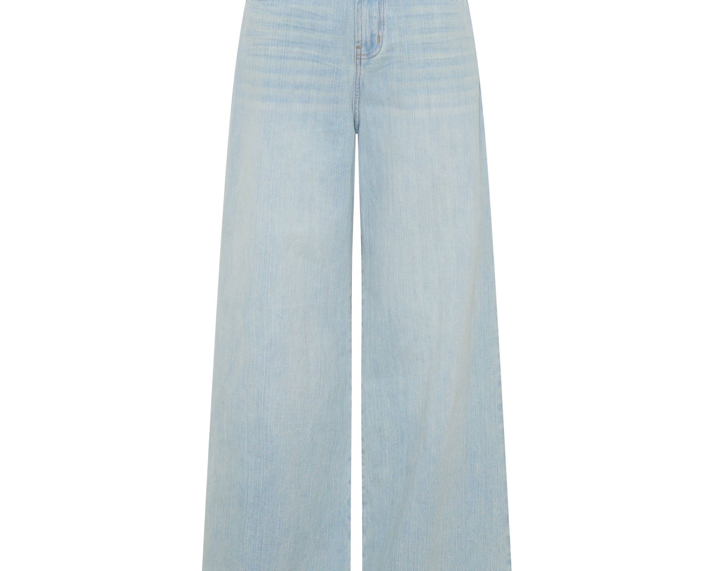 Love Machines Heart Mid Waist Super Wide Leg Denim - Sea Mist Love