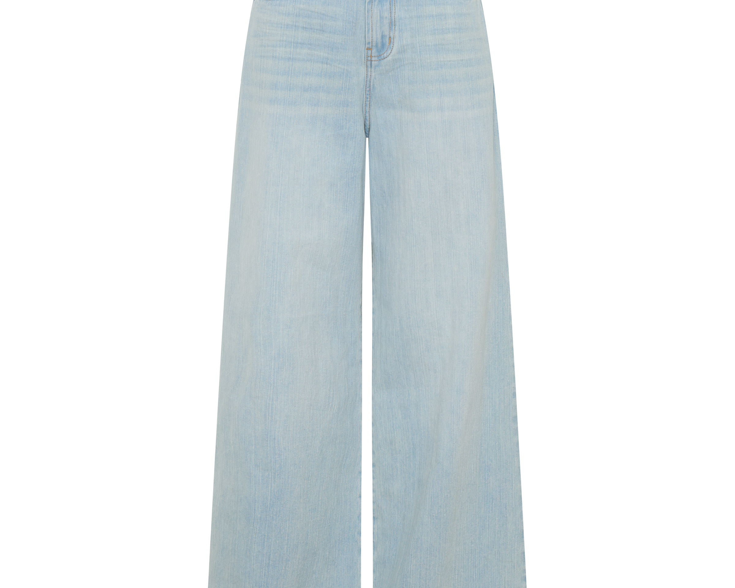 Love Machines Heart Mid Waist Super Wide Leg Denim - Sea Mist Love