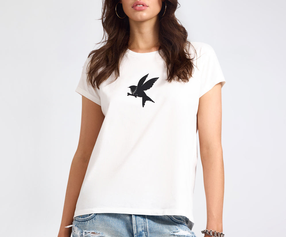 Classic Bird Tee - White