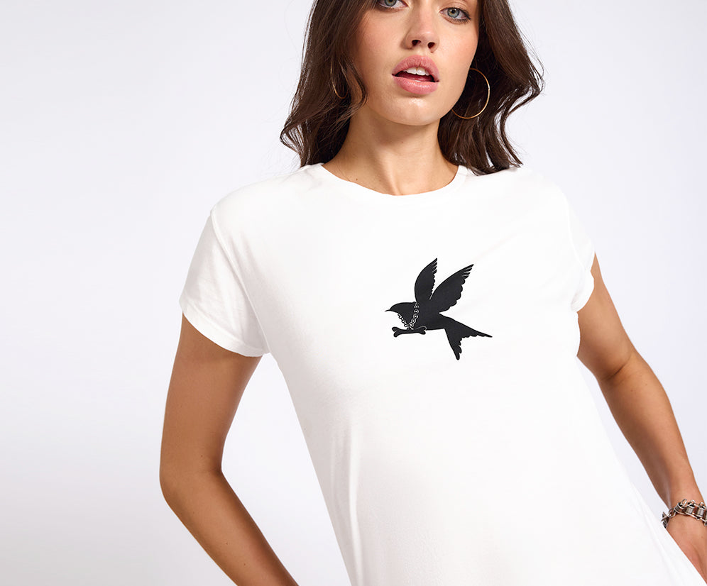Classic Bird Tee - White