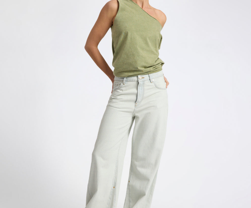 Cruisers Mid Waist Panel Bootcut Flare Denim Jeans - Arctic Blue