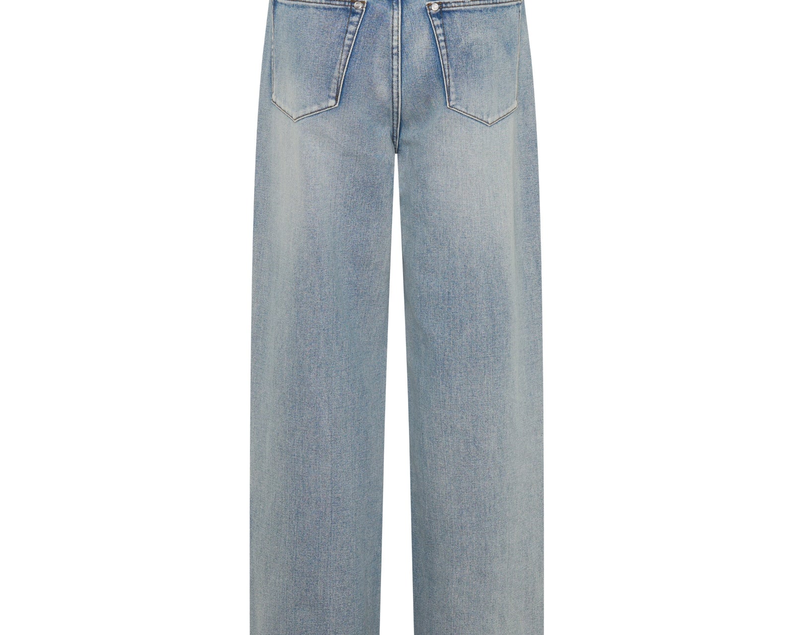 Baxters Mid Waist Wide Leg Denim Jeans - Hendrixe Blue