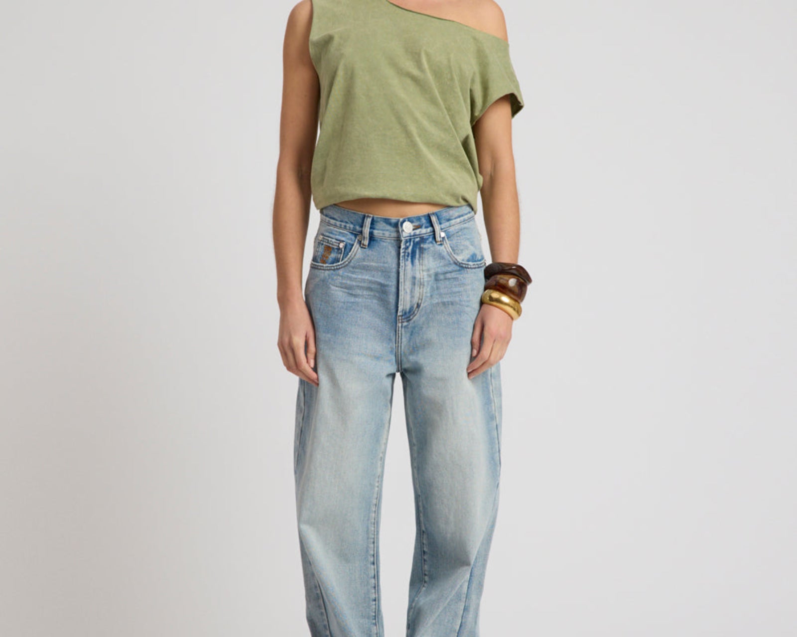 Baxters Mid Waist Wide Leg Denim Jeans - Hendrixe Blue