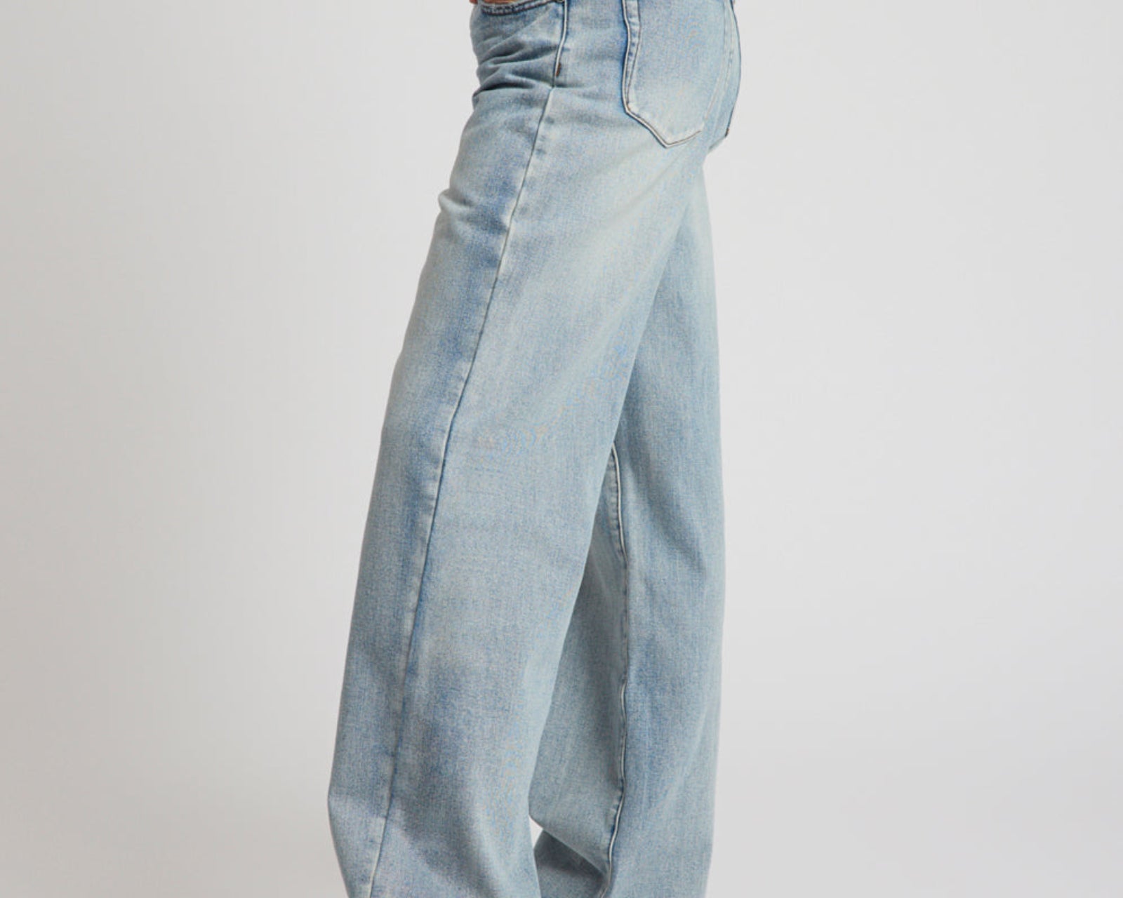 Baxters Mid Waist Wide Leg Denim Jeans - Hendrixe Blue