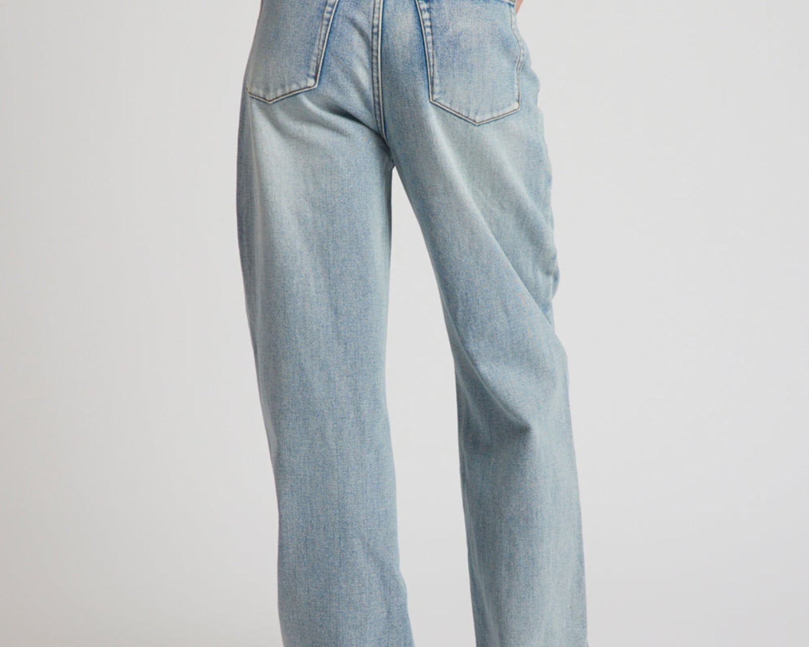 Baxters Mid Waist Wide Leg Denim Jeans - Hendrixe Blue