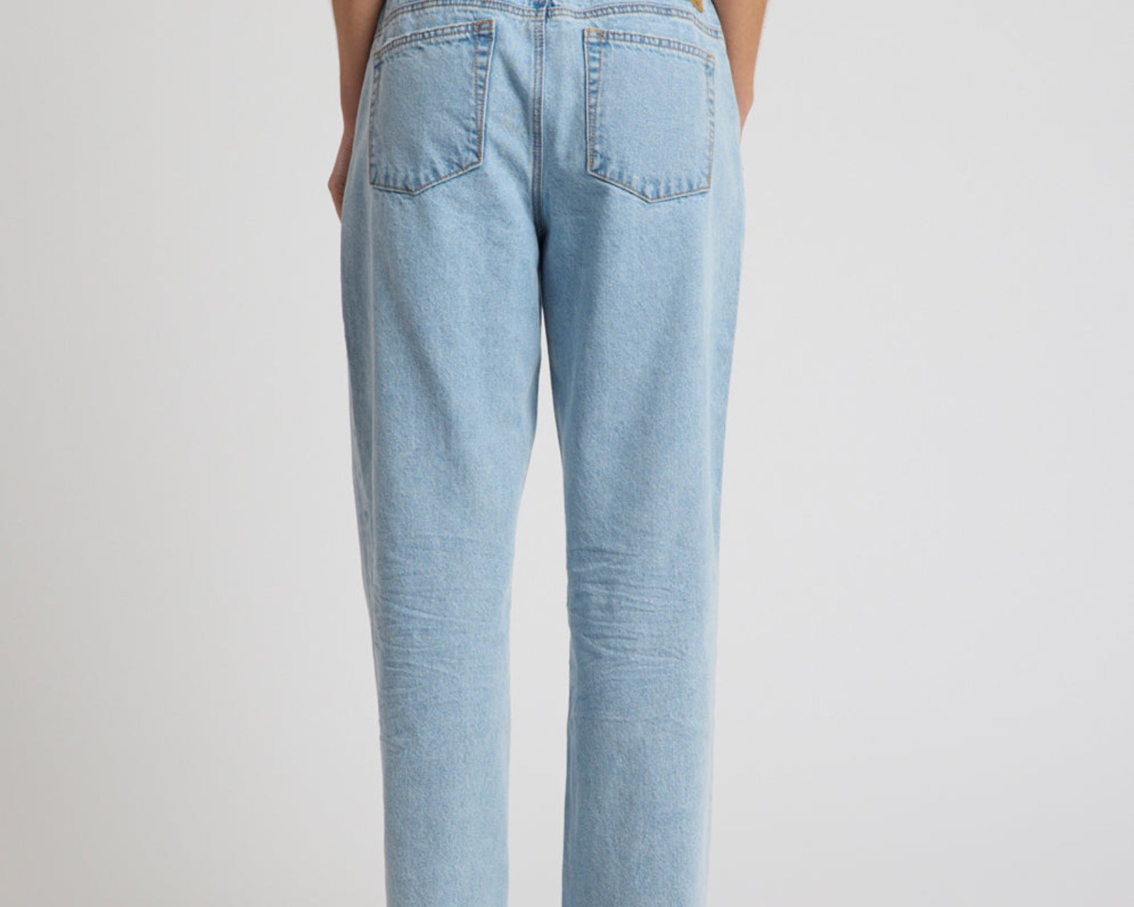 Roadhouse Mid Waist Wide Leg Drawstring Denim Jean - Riviera Blue