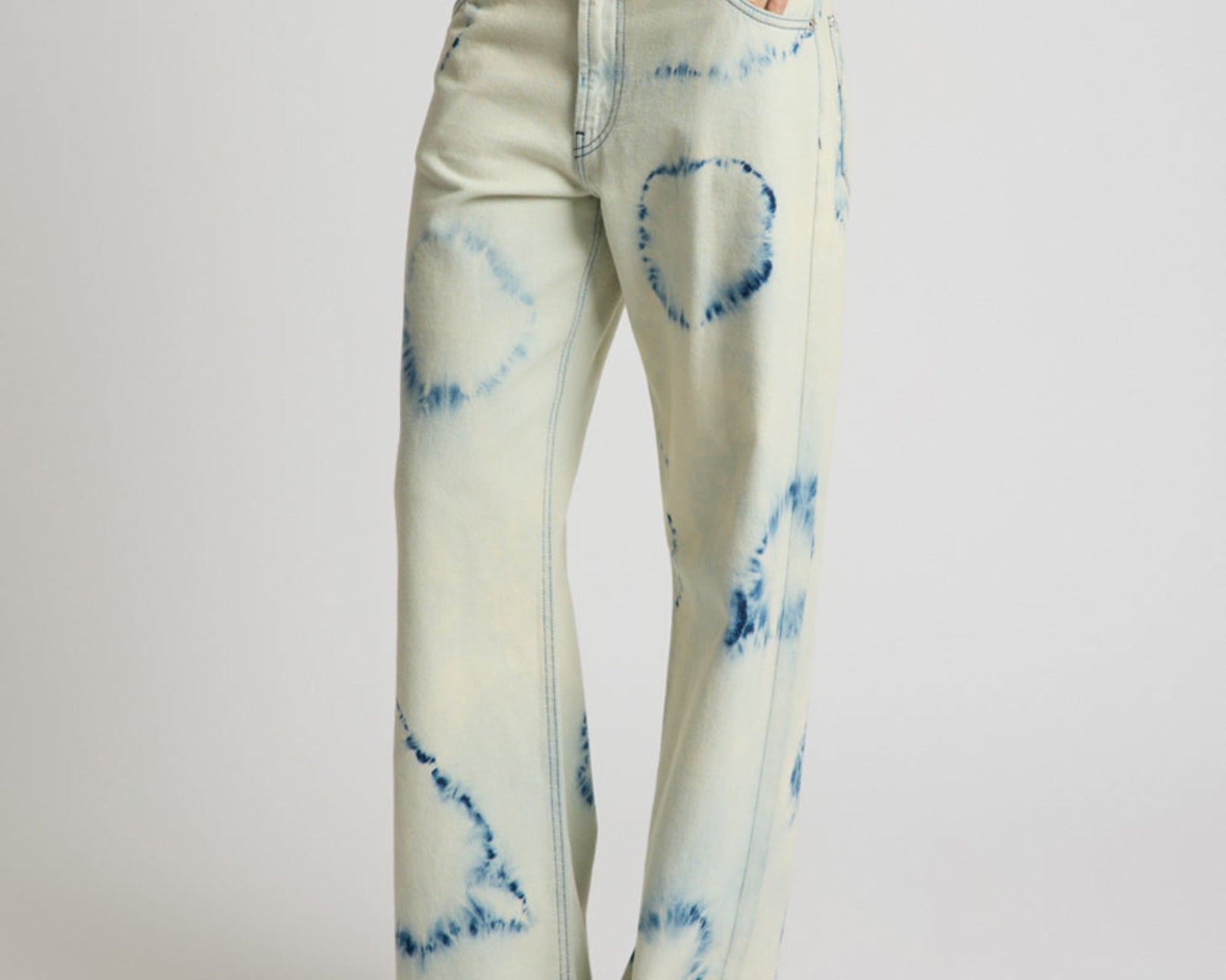 Revival Tie-Dye Lowriders Low Waist Wide Leg Denim - Tie Dye Dreams