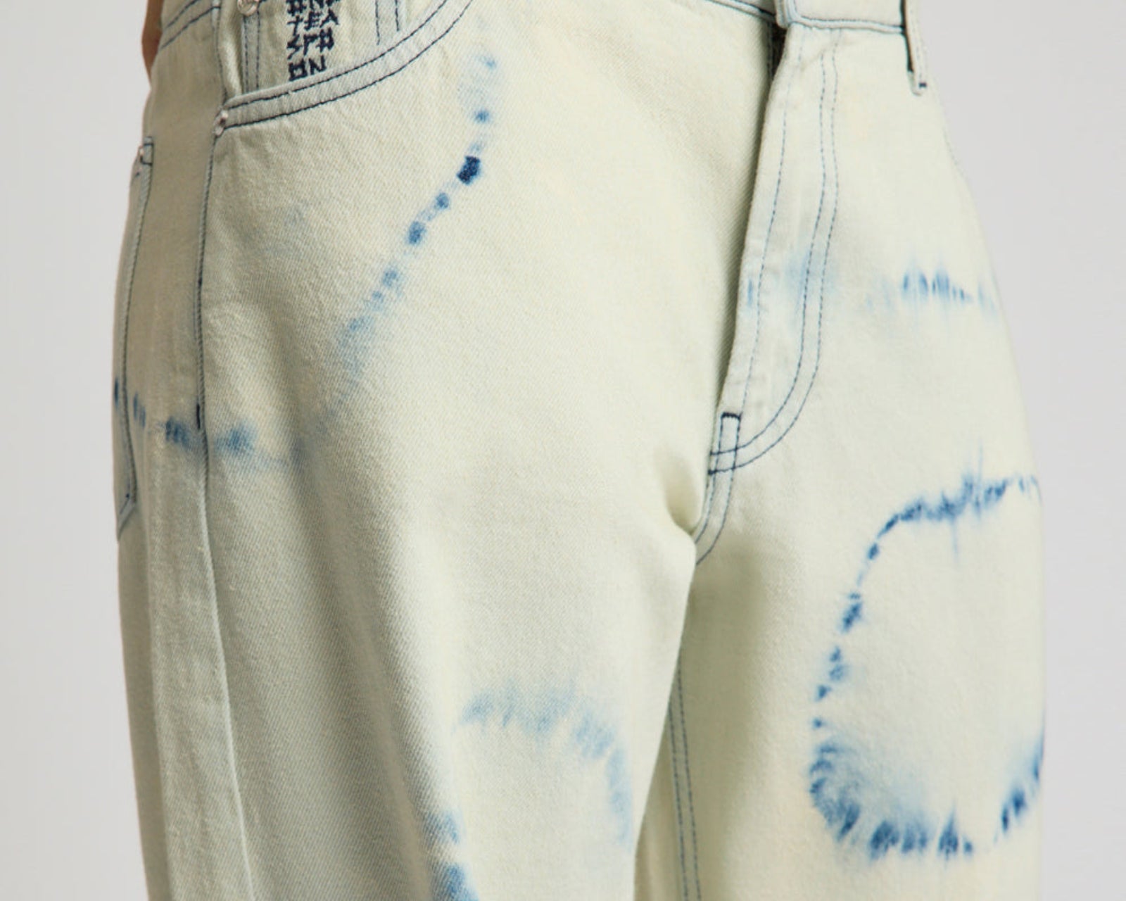 Revival Tie-Dye Lowriders Low Waist Wide Leg Denim - Tie Dye Dreams