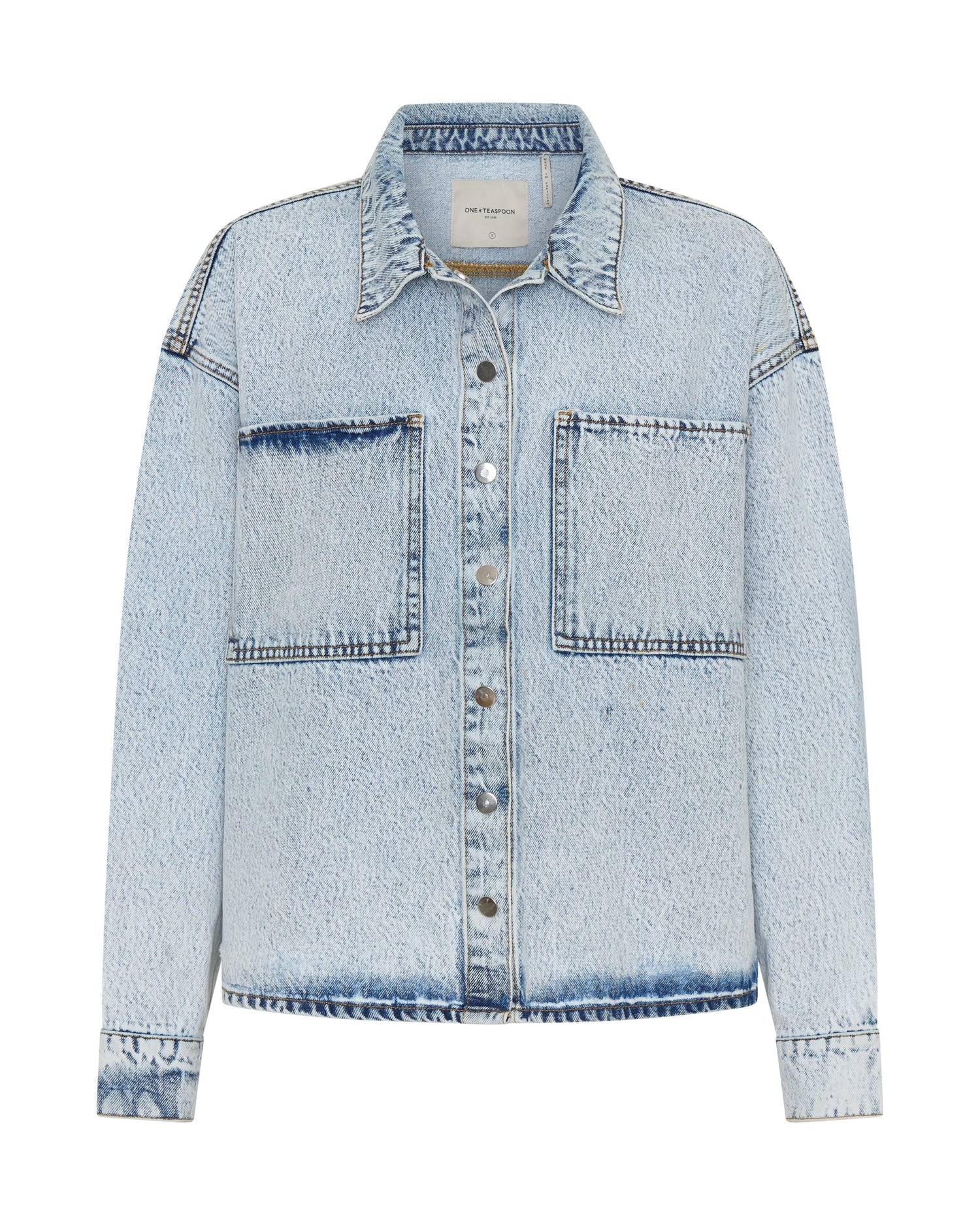 Je T'Aime Denim Shacket - Whisper Blue