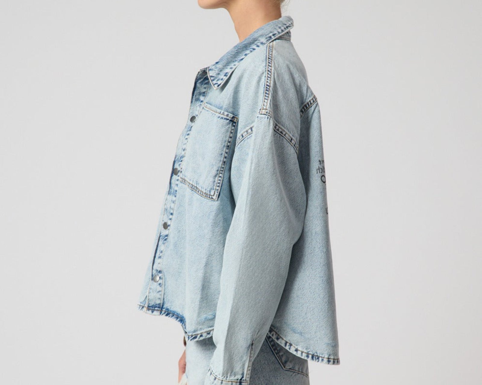 Je T'Aime Denim Shacket - Whisper Blue