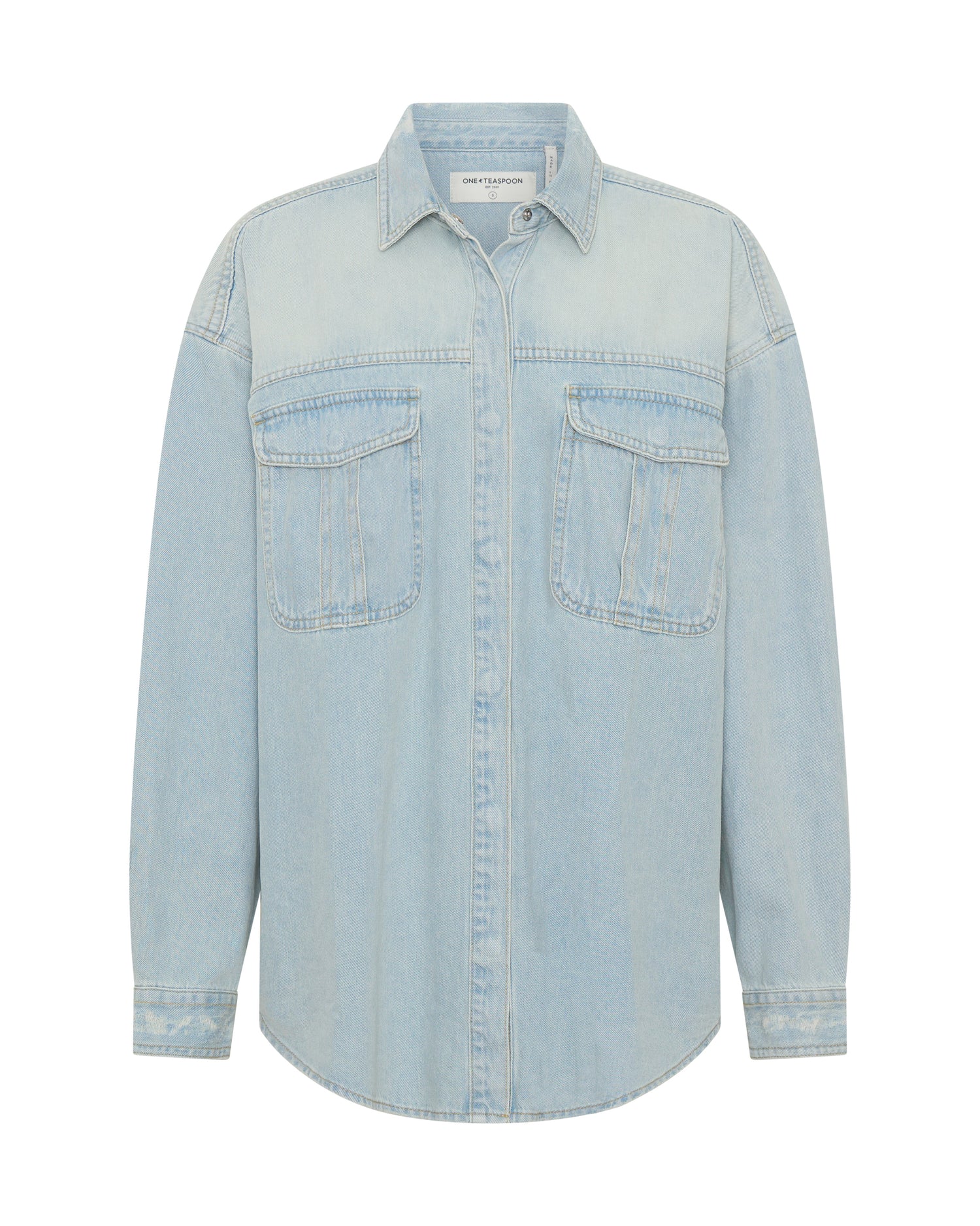 Daydream Oversized Denim Shirt - Sea Mist Blue