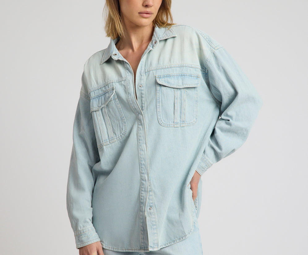 One Teaspoon Daydream Oversized Denim Shirt One Teaspoon Daydream Oversized Denim Shirt