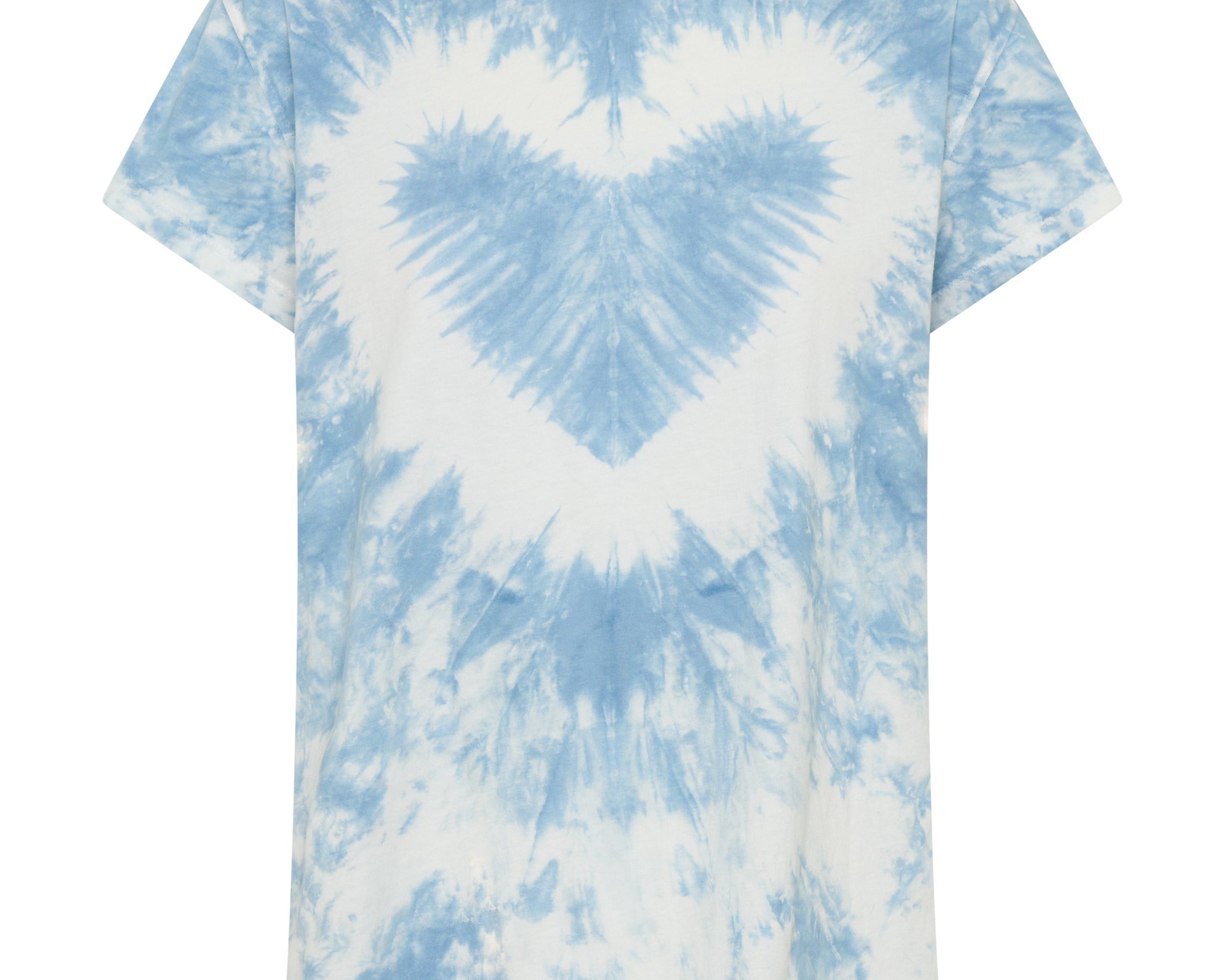 Heart Tie Dye Classic Tee - Faded Blue