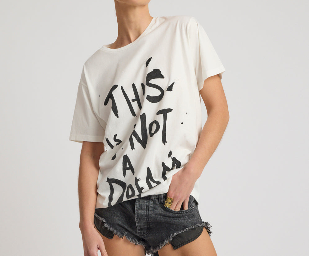 This Is Not A Dream Boyfriend Tee - White