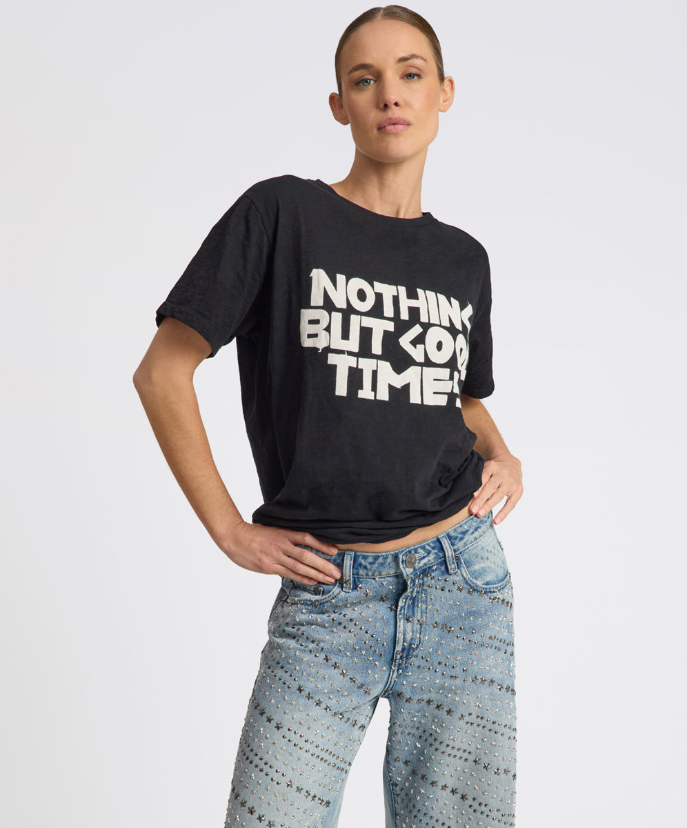 Products 25th Anniversary Good Times Boyfriend Tee - Black