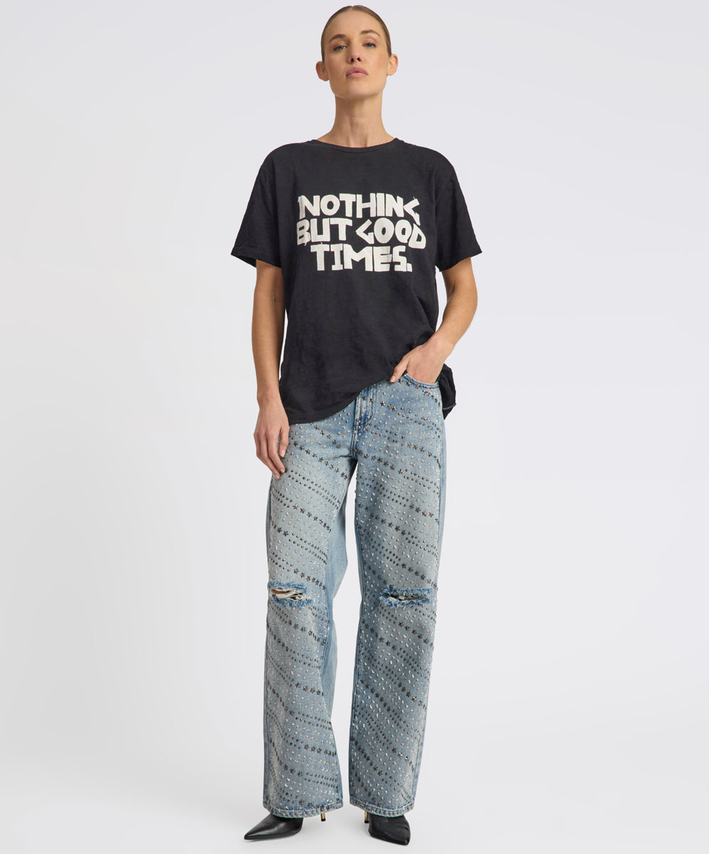 Products 25th Anniversary Good Times Boyfriend Tee - Black