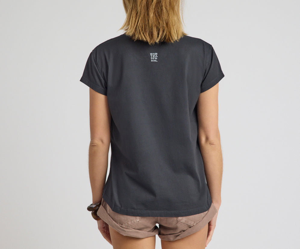 Love Street Classic Tee - Stone Wash Black