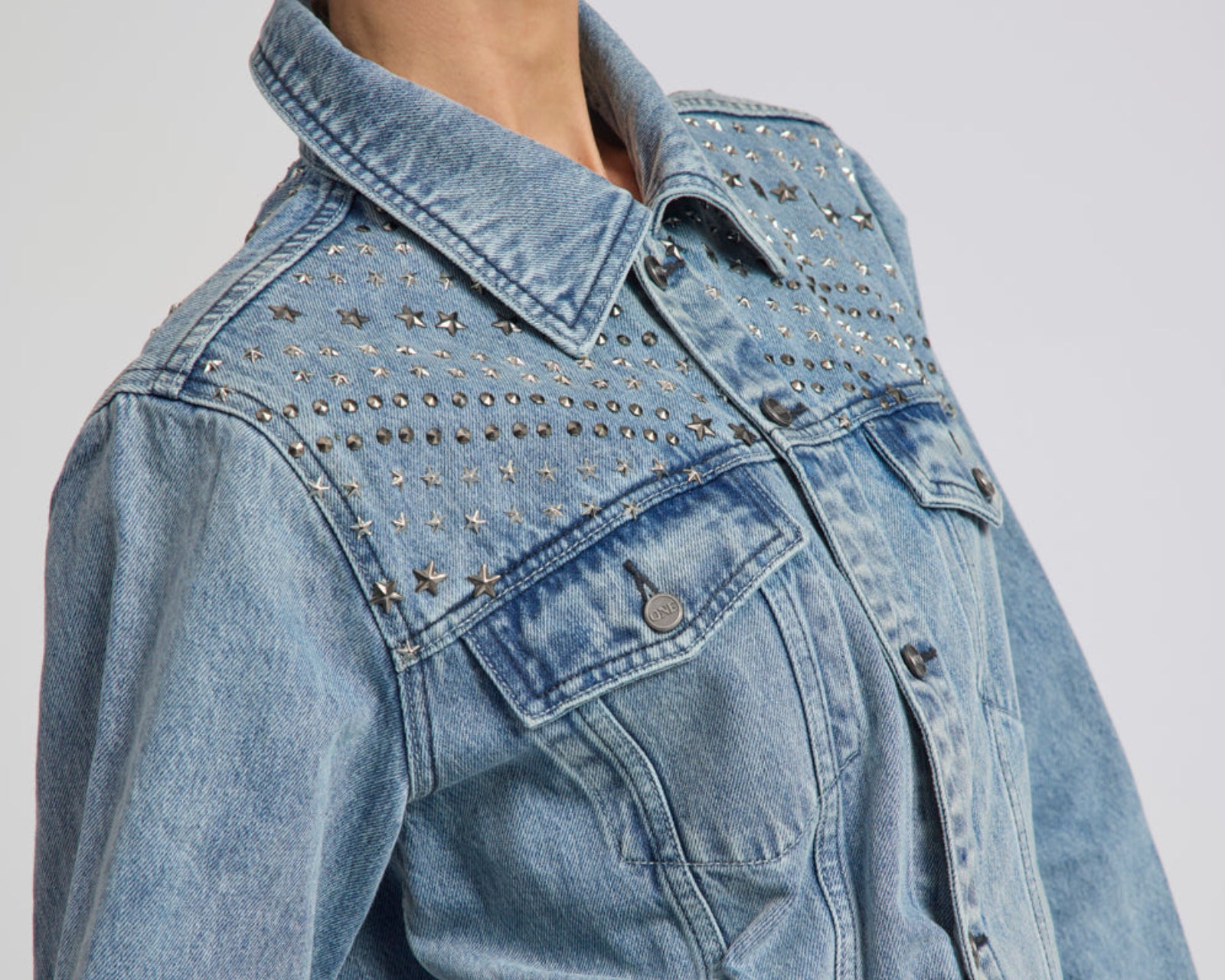 25th Anniversary Limited Edition Trucker Studded Denim Jacket - Salty Dog