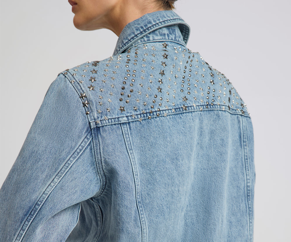 25th Anniversary Limited Edition Trucker Studded Denim Jacket - Salty Dog