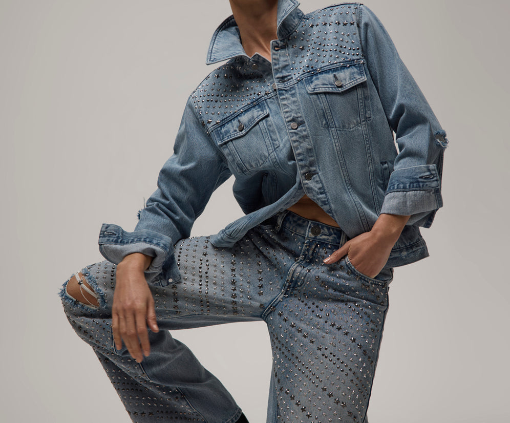 25th Anniversary Limited Edition Trucker Studded Denim Jacket - Salty Dog