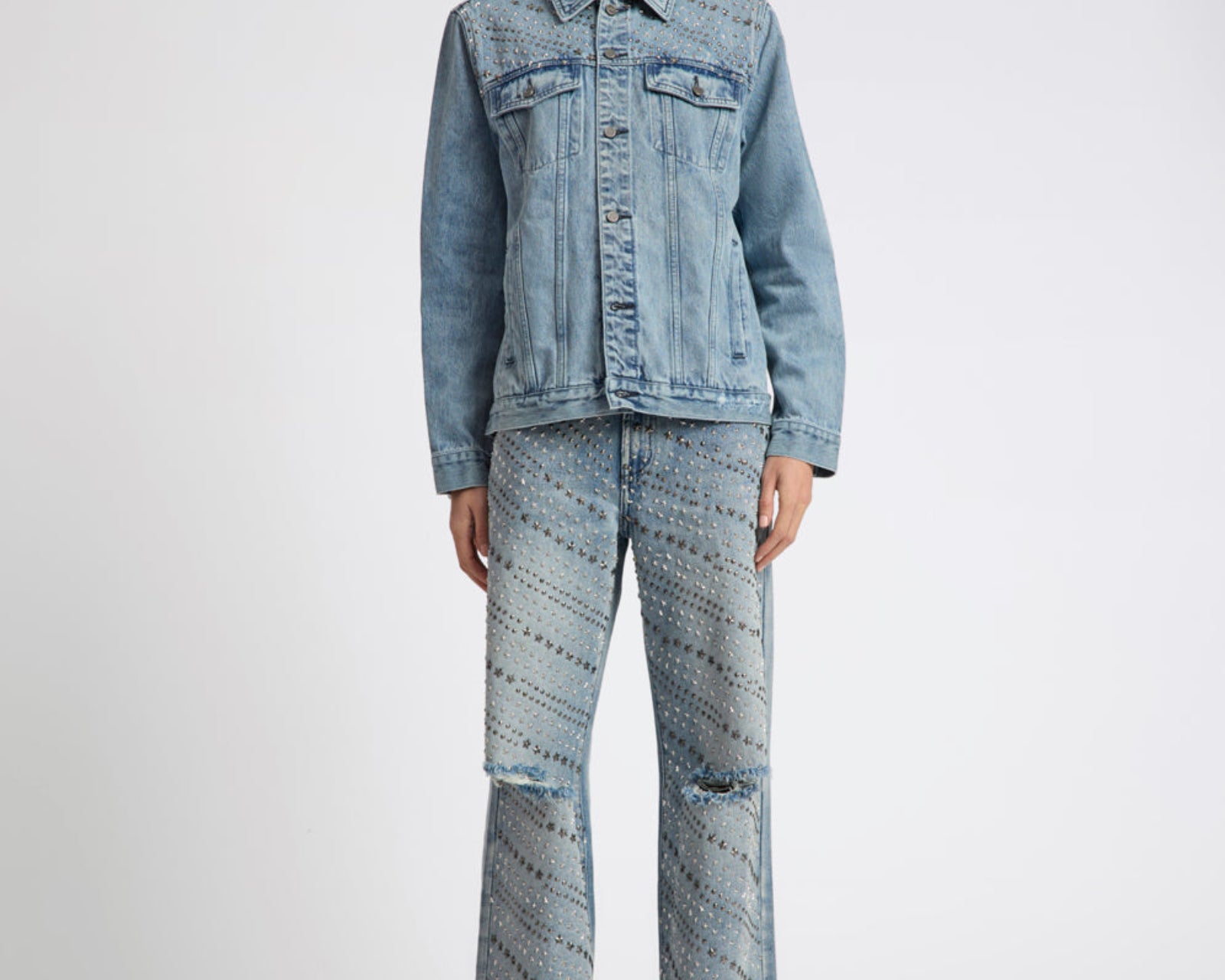 25th Anniversary Limited Edition Trucker Studded Denim Jacket - Salty Dog