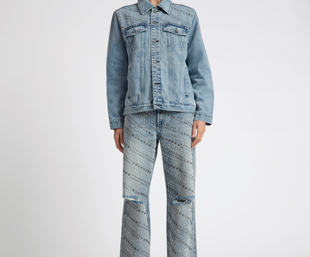 25th Anniversary Limited Edition Trucker Studded Denim Jacket - Salty Dog