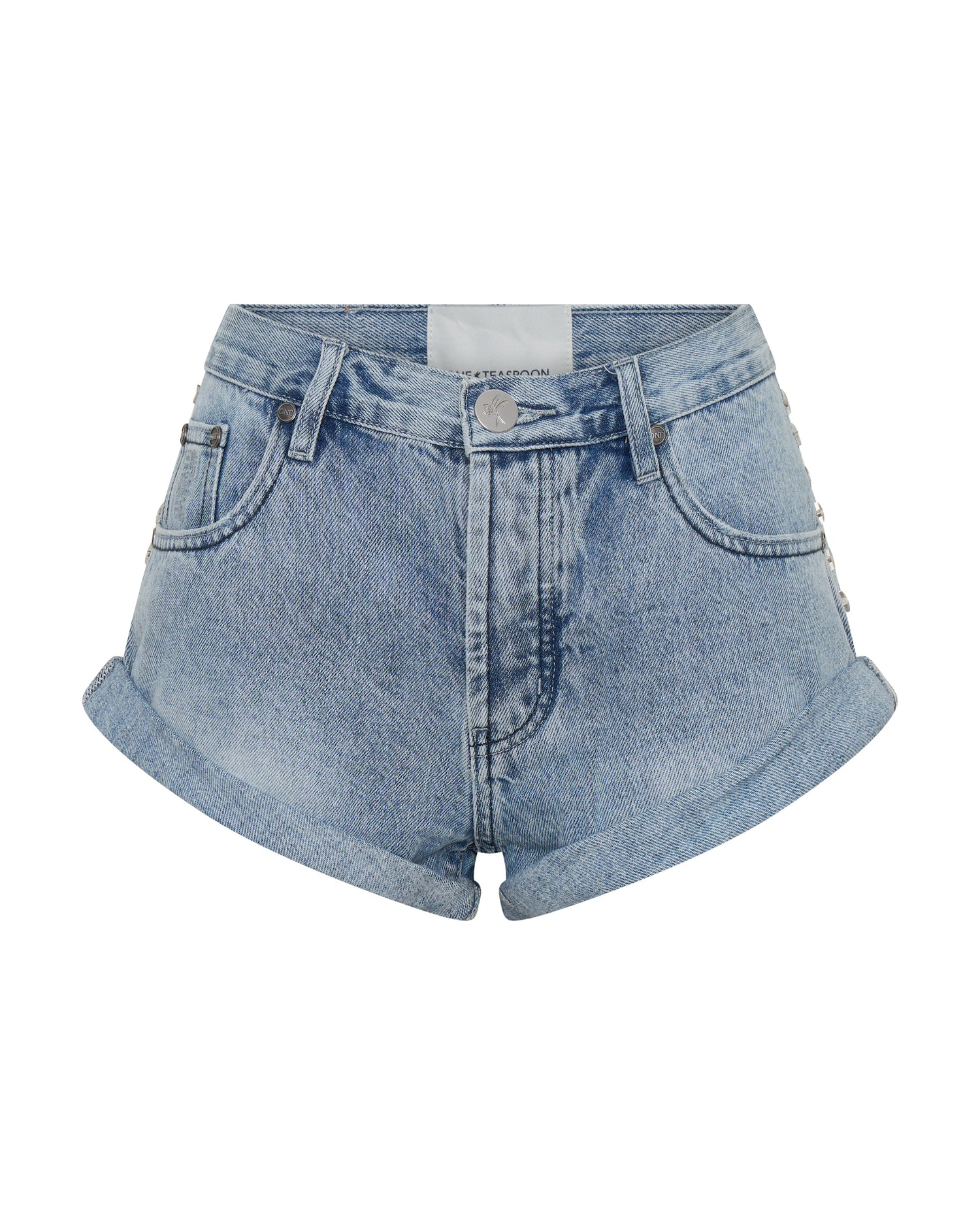 Products 25th Anniversary Bandits Low Waist Studded Denim Shorts - Salty Dog