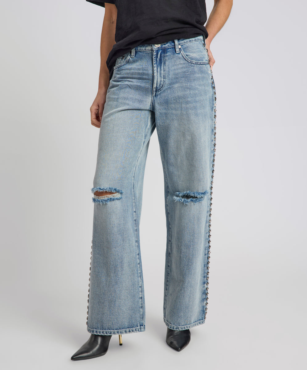 値下げ！JSELF Wide Loose Denim White ［25］ THE STRAIGHT JEAN OFF WHITE