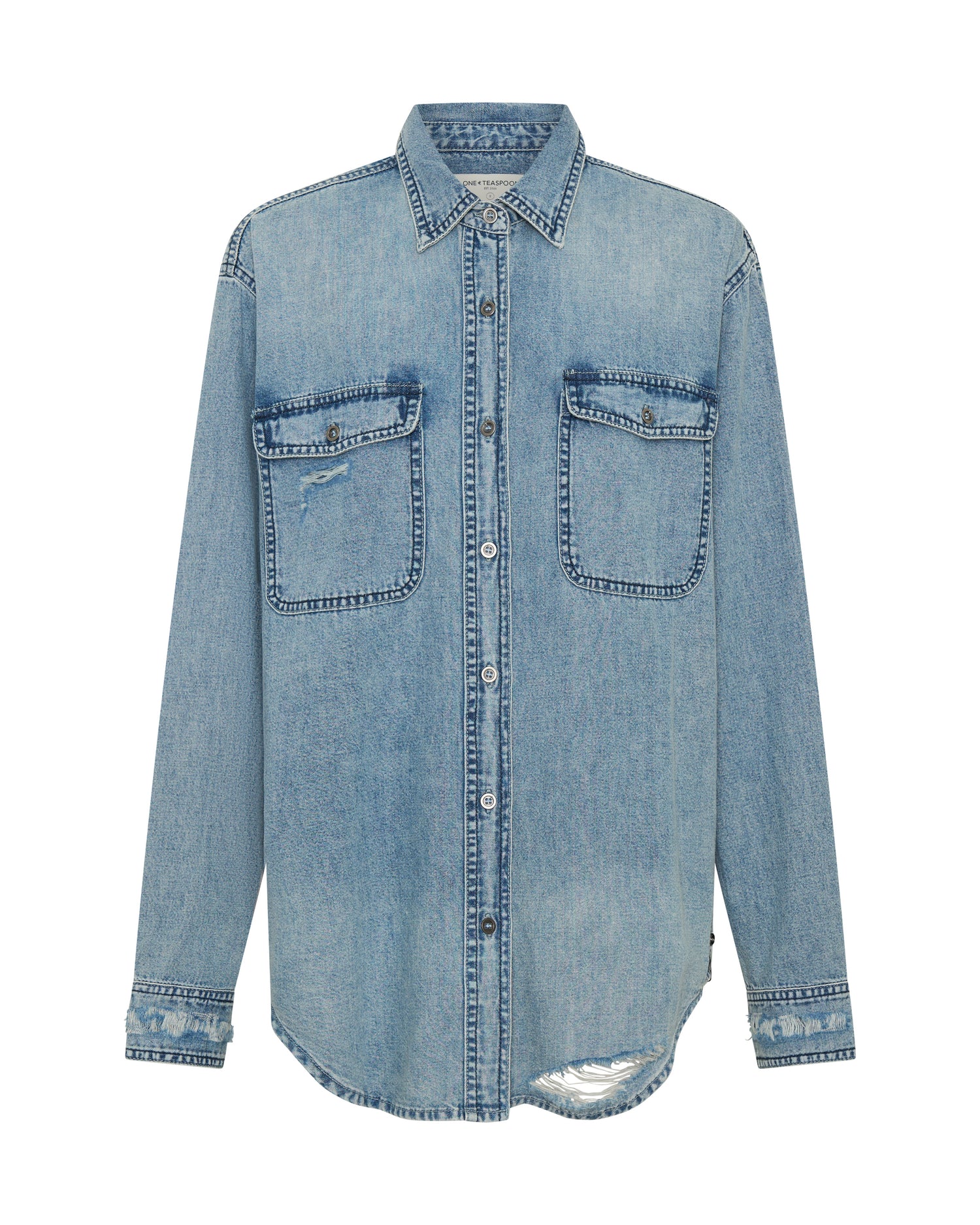 Sydney's Picks 25th Anniversary Limited Edition Everyday Studded Denim Shirt - Salty Dog
