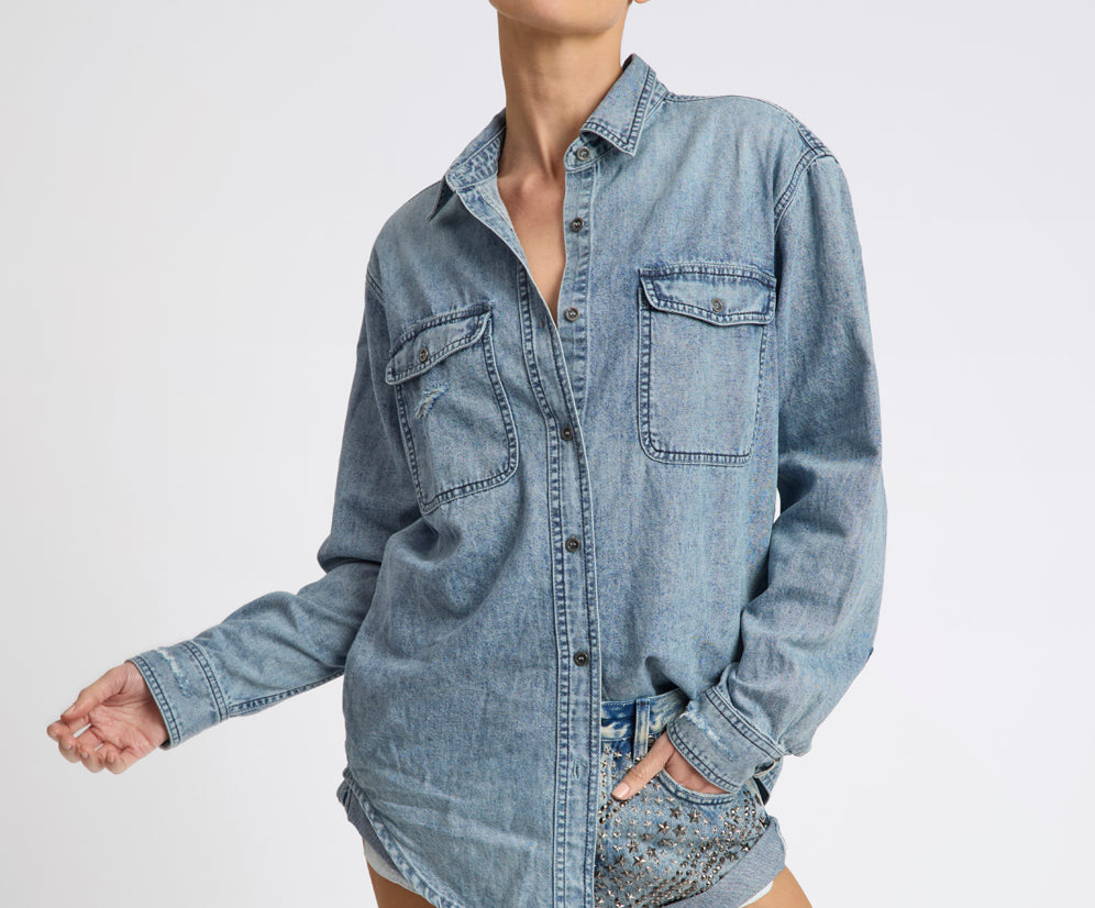 25th Anniversary Limited Edition Everyday Studded Denim Shirt - Salty Dog