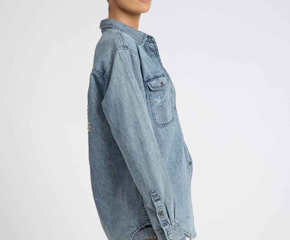 25th Anniversary Limited Edition Everyday Studded Denim Shirt - Salty Dog