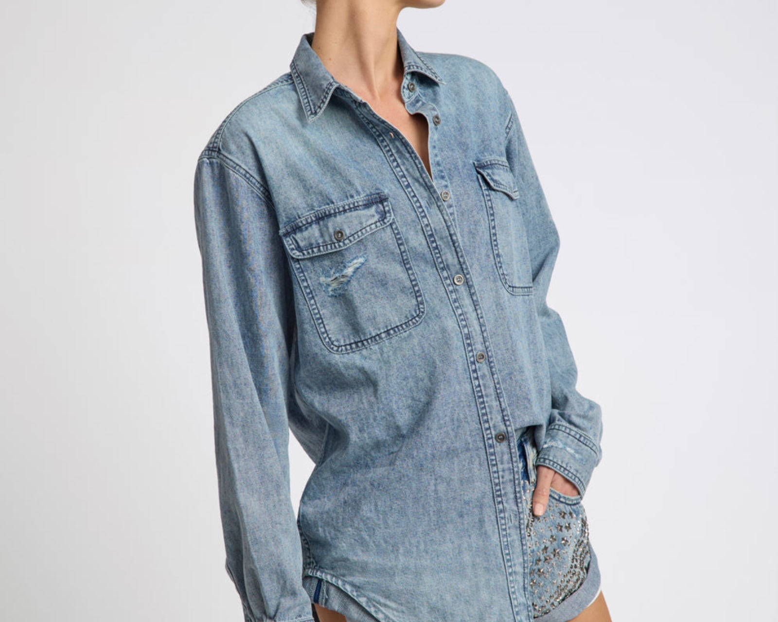 25th Anniversary Limited Edition Everyday Studded Denim Shirt - Salty Dog