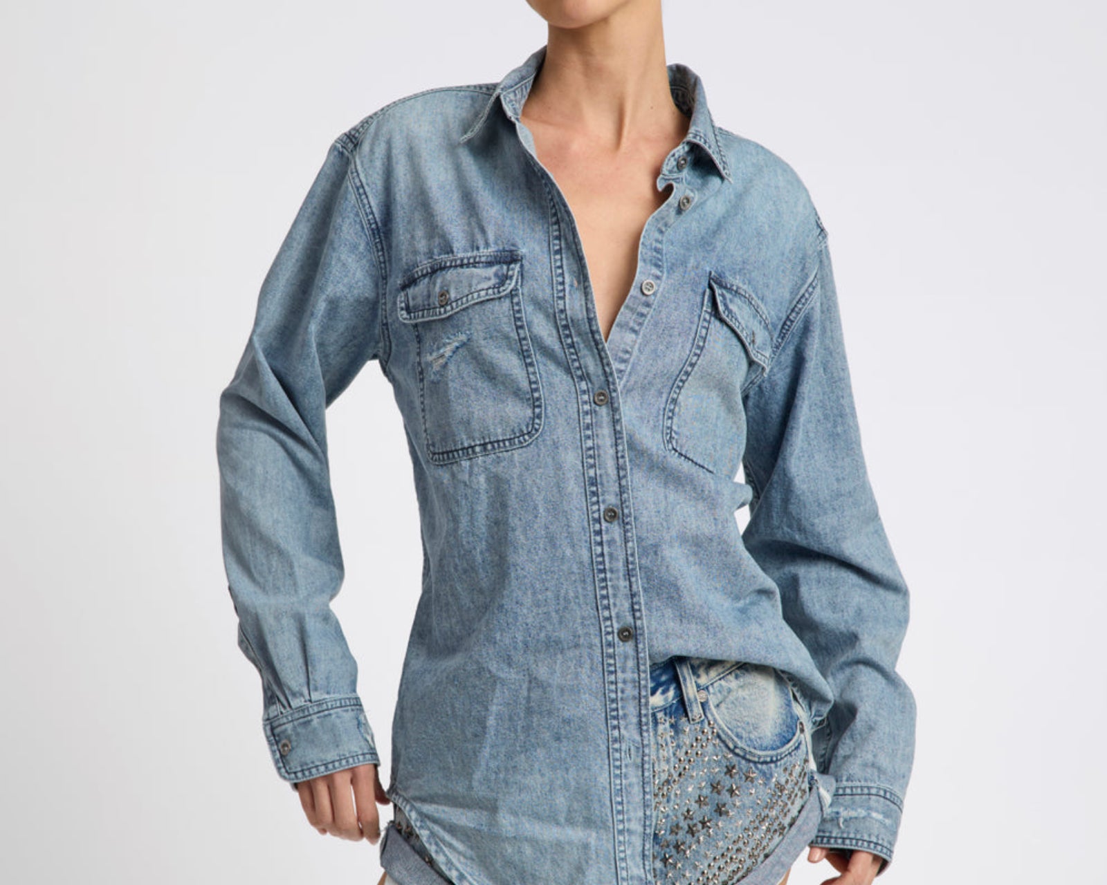 25th Anniversary Limited Edition Everyday Studded Denim Shirt - Salty Dog