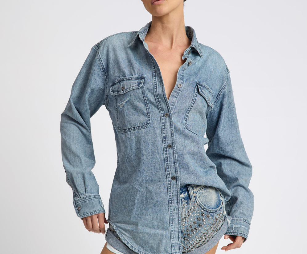 25th Anniversary Limited Edition Everyday Studded Denim Shirt - Salty Dog
